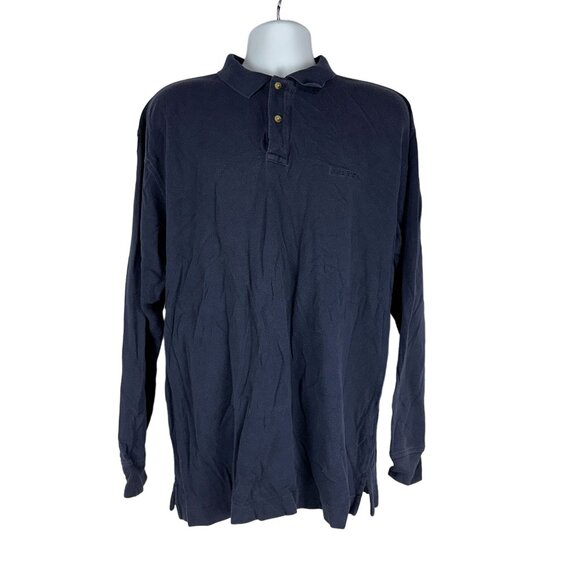 Nautica Other - Nautica Men's Long Sleeved Polo Shirt Size XL Blue Collared